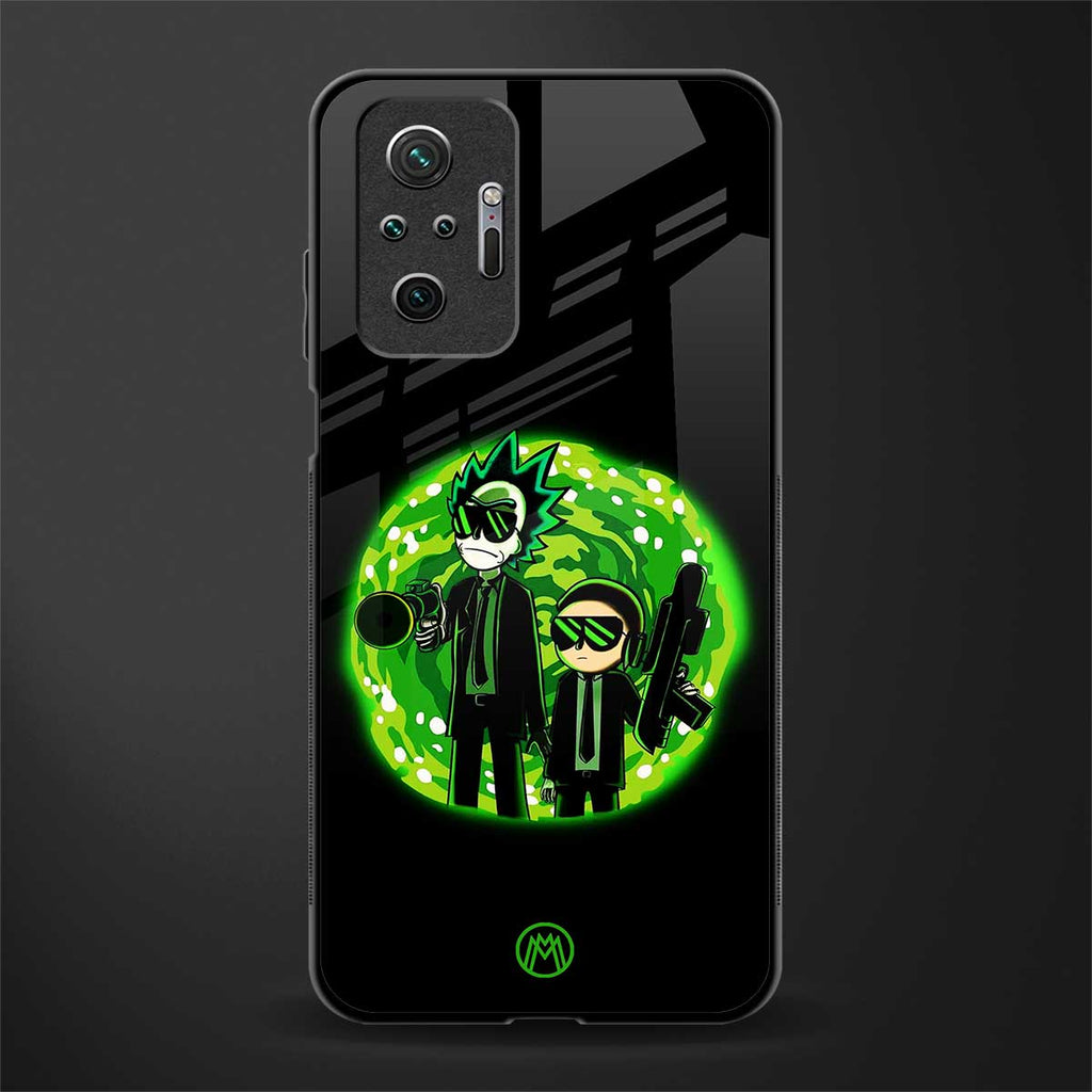 rick and morty schwifty glass case for redmi note 10 pro image