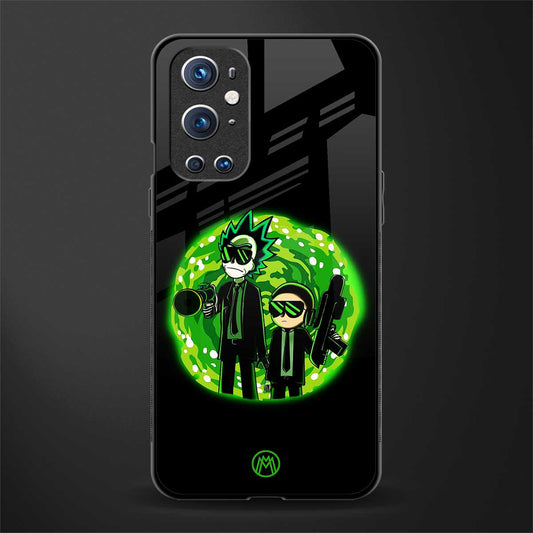 rick and morty schwifty glass case for oneplus 9 pro image