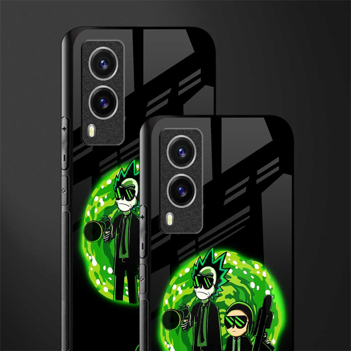 rick and morty schwifty glass case for vivo v21e 5g image-2