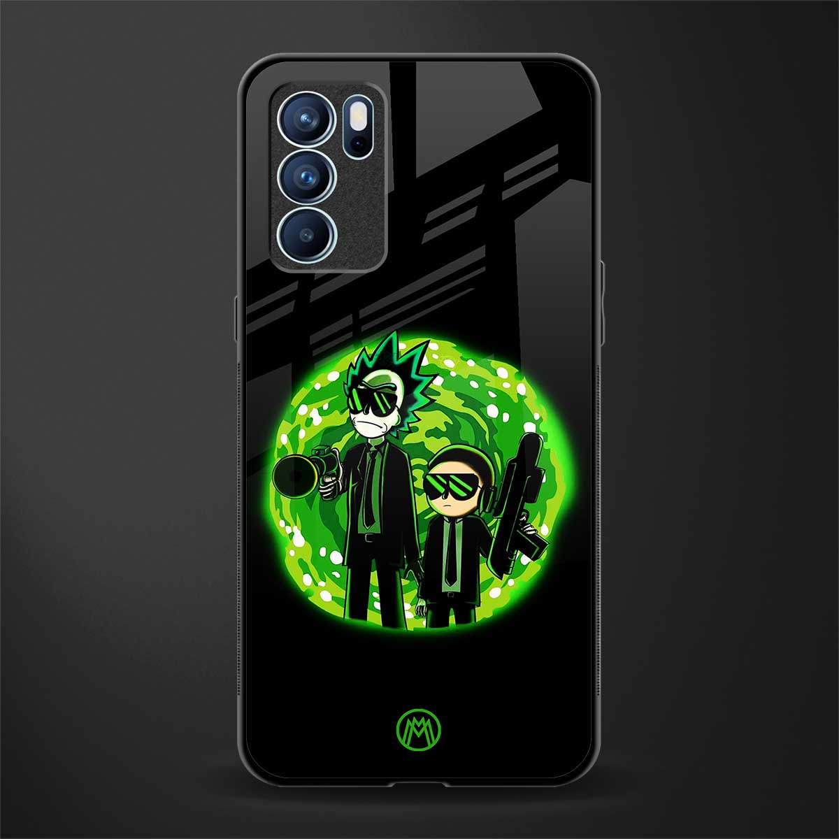 rick and morty schwifty glass case for oppo reno6 5g image