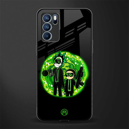 rick and morty schwifty glass case for oppo reno6 5g image