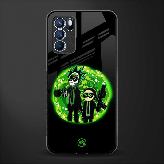 rick and morty schwifty glass case for oppo reno6 5g image