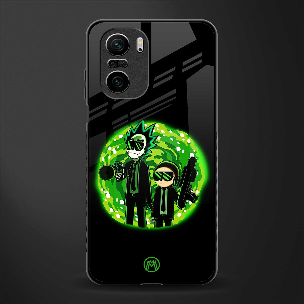rick and morty schwifty glass case for mi 11x 5g image