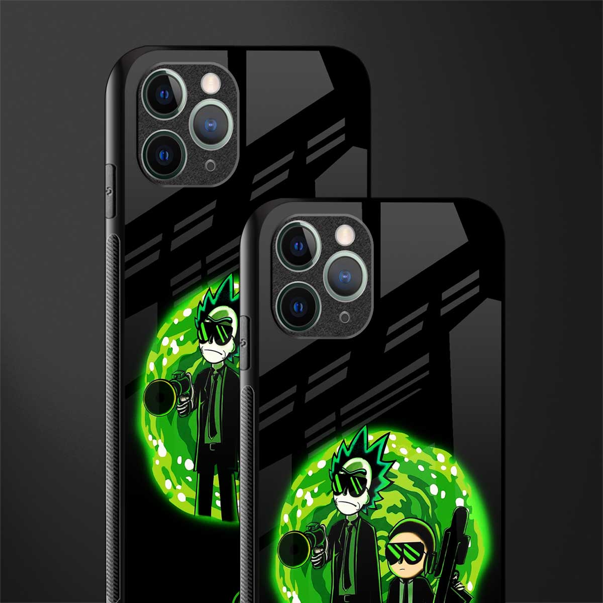 rick and morty schwifty glass case for iphone 11 pro image-2