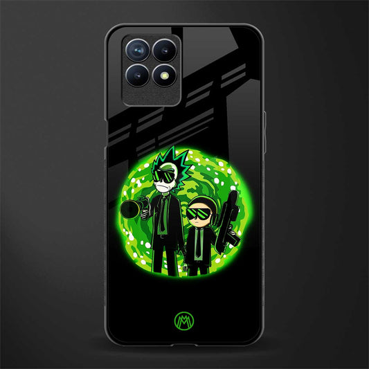 rick and morty schwifty glass case for realme 8i image