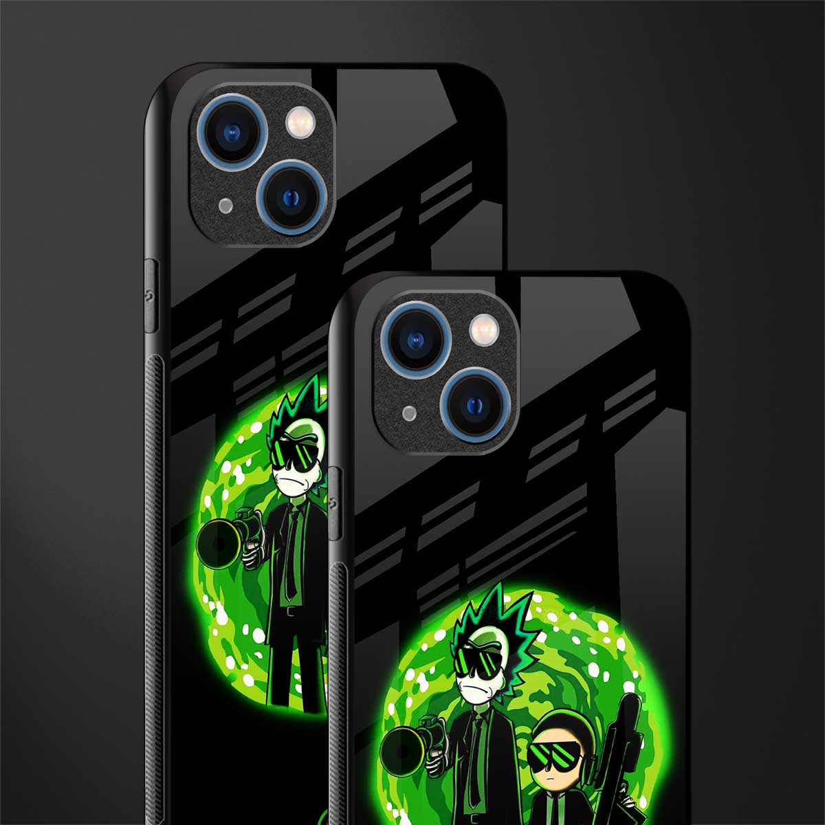 rick and morty schwifty glass case for iphone 13 image-2