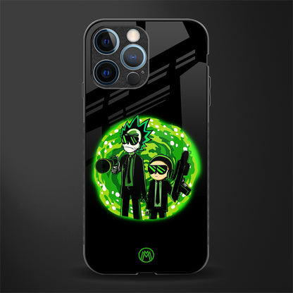 rick and morty schwifty glass case for iphone 13 pro image