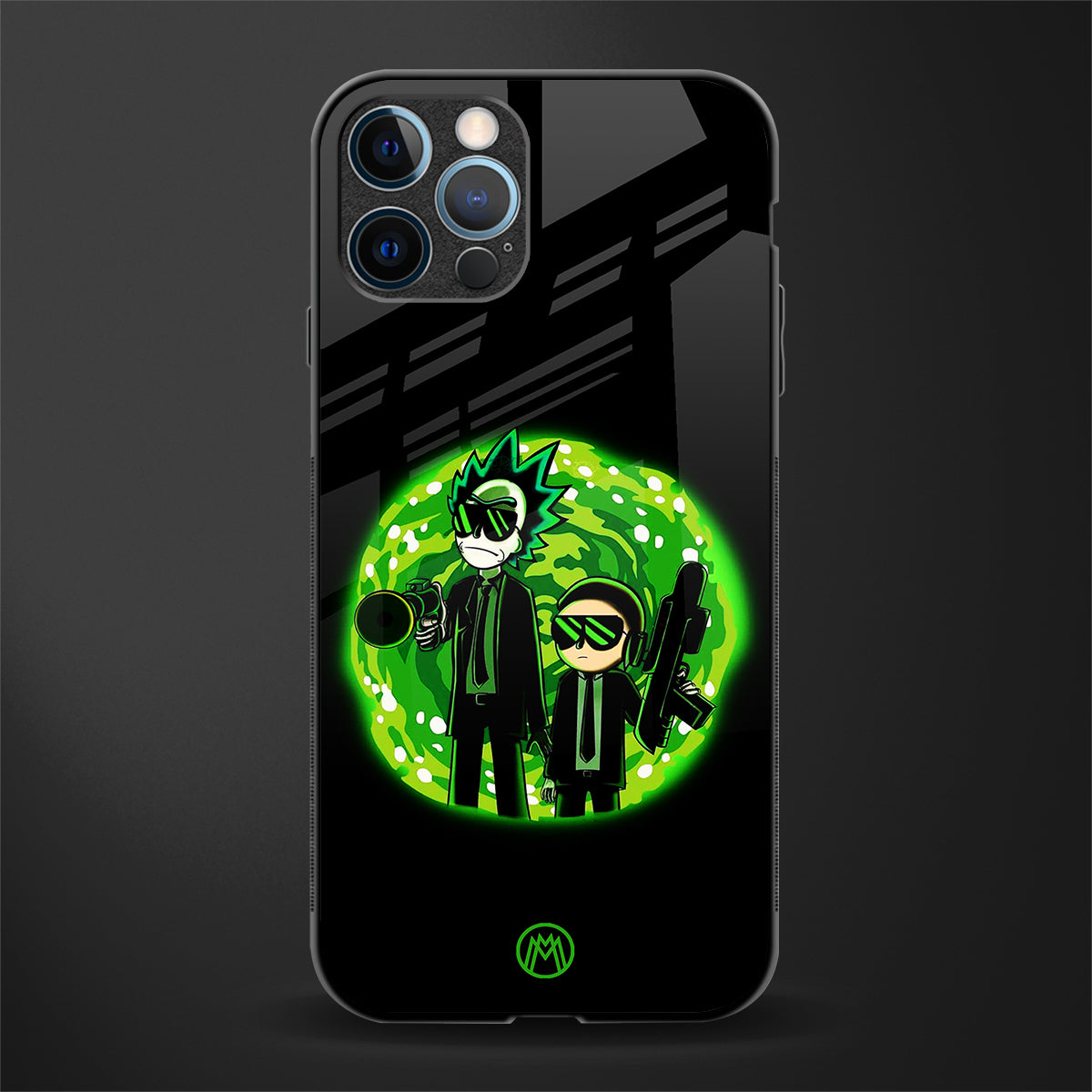 rick and morty schwifty glass case for iphone 12 pro max image