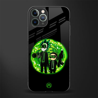 rick and morty schwifty glass case for iphone 11 pro max image