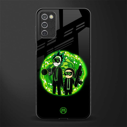 rick and morty schwifty glass case for samsung galaxy a03s image