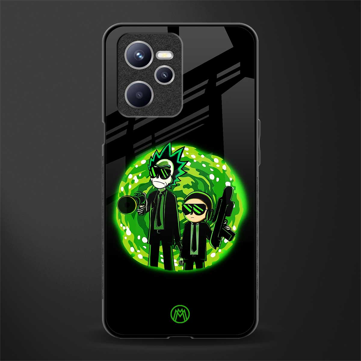 rick and morty schwifty glass case for realme c35 image