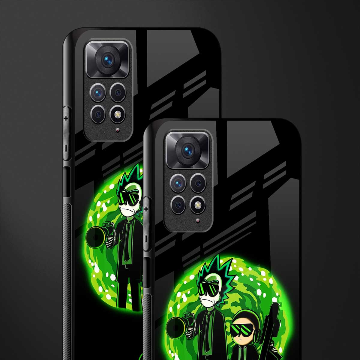 rick and morty schwifty back phone cover | glass case for redmi note 11 pro plus 4g/5g