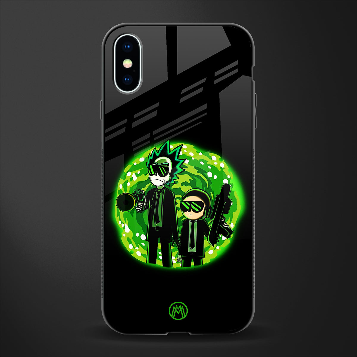 rick and morty schwifty glass case for iphone x image