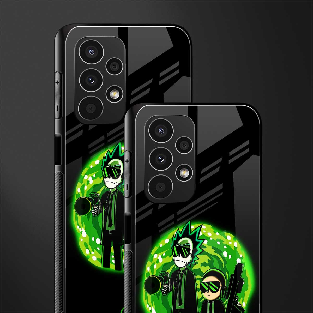 rick and morty schwifty back phone cover | glass case for samsung galaxy a13 4g