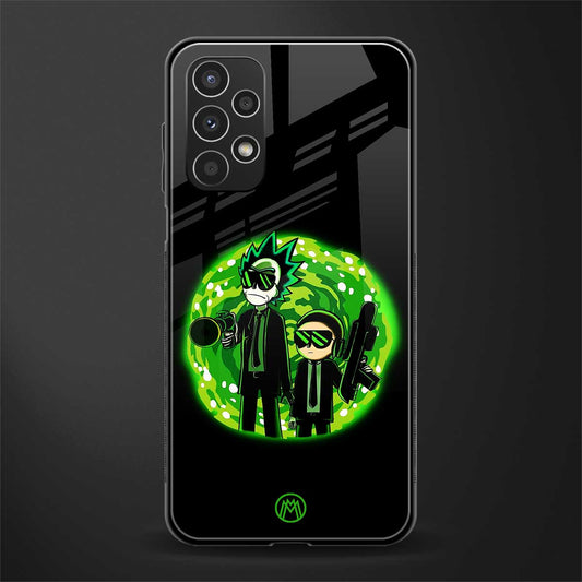 rick and morty schwifty back phone cover | glass case for samsung galaxy a13 4g