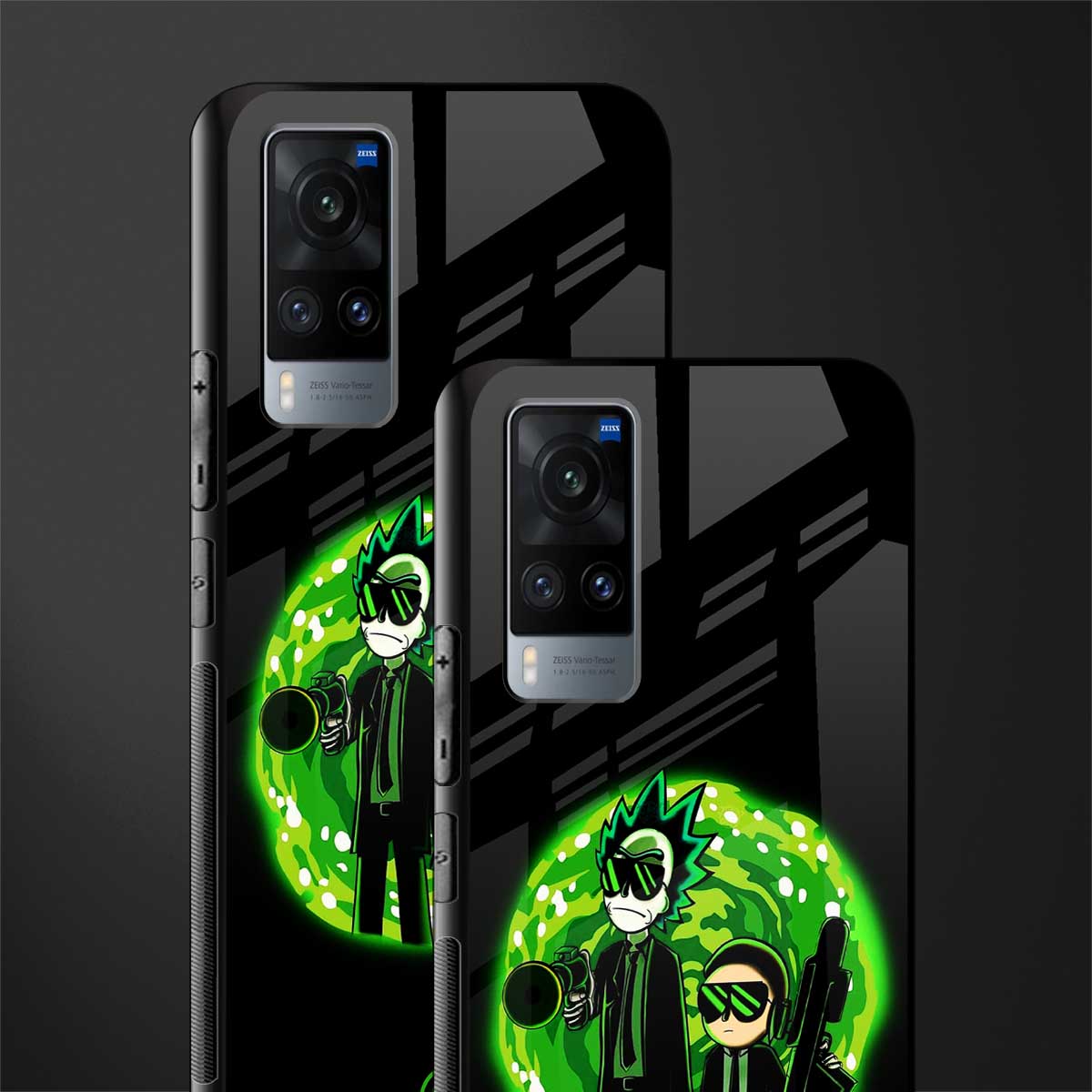 rick and morty schwifty glass case for vivo x60 image-2