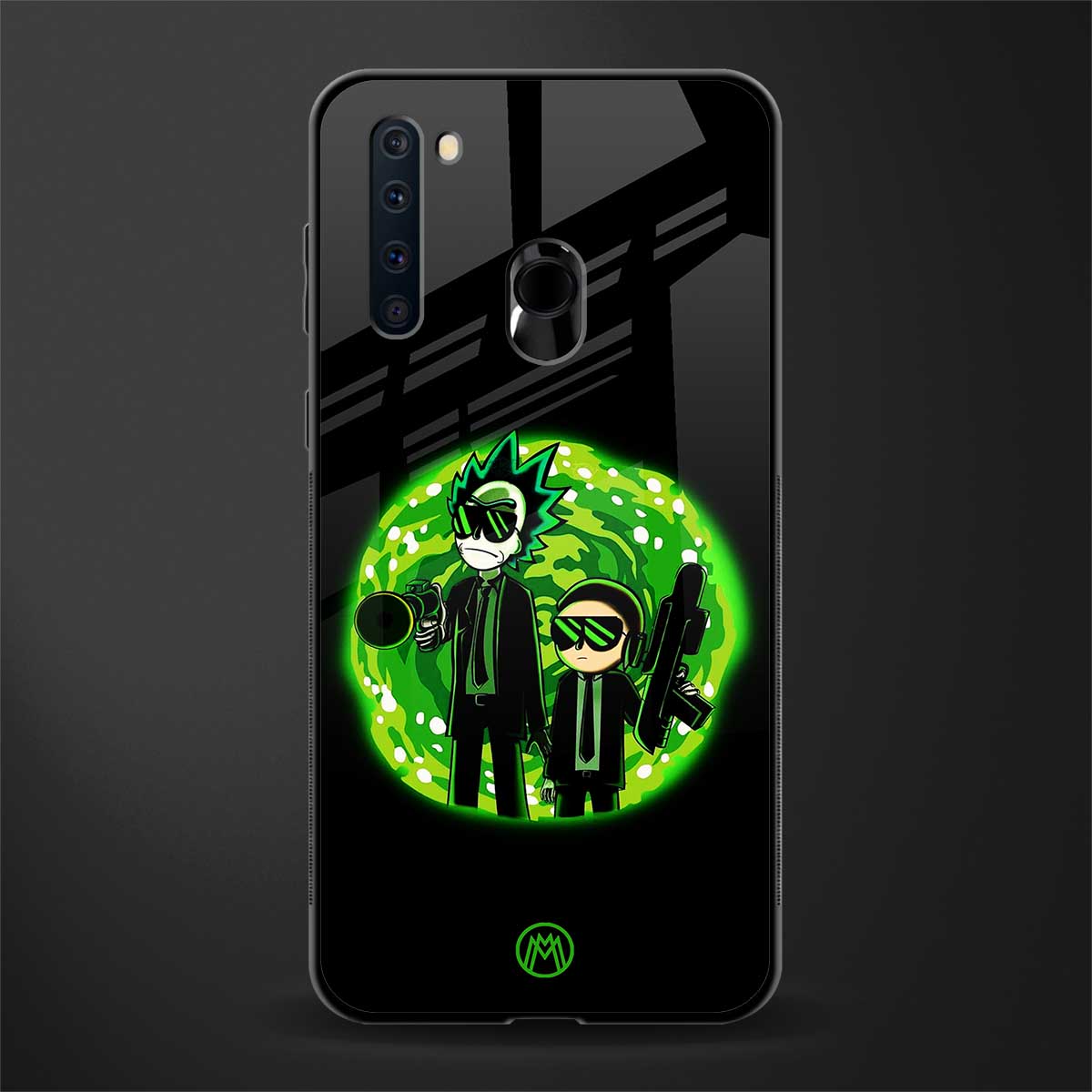rick and morty schwifty glass case for samsung a21 image