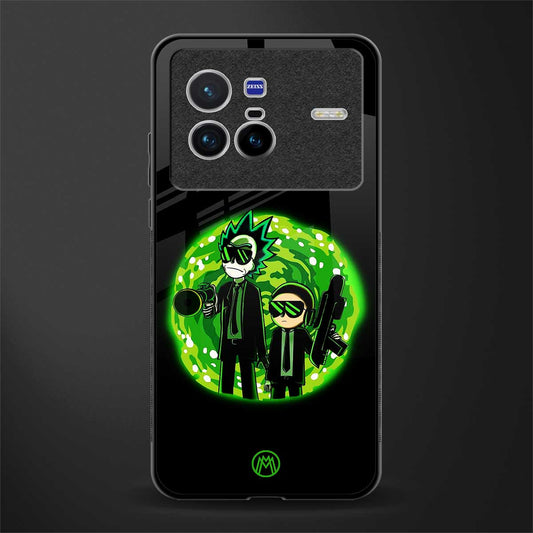 rick and morty schwifty glass case for vivo x80 image