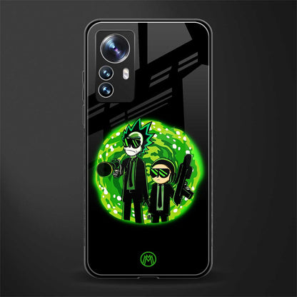 rick and morty schwifty back phone cover | glass case for xiaomi 12 pro