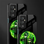rick and morty schwifty back phone cover | glass case for samsung galaxy f23 5g