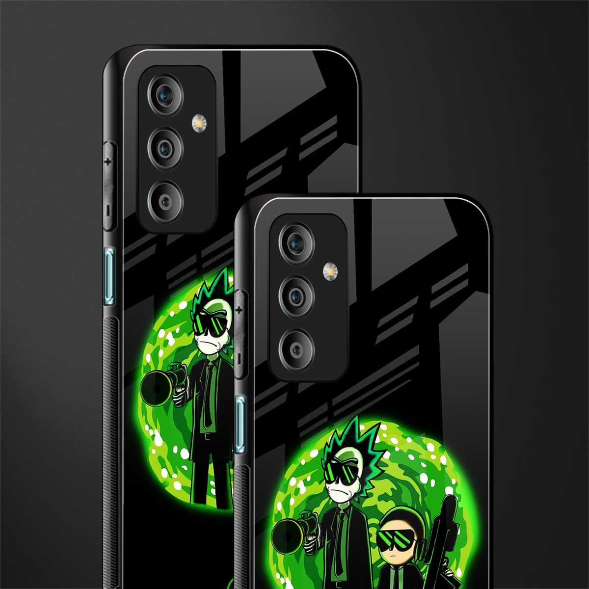 rick and morty schwifty back phone cover | glass case for samsung galaxy f23 5g
