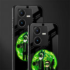 rick and morty schwifty back phone cover | glass case for vivo y22