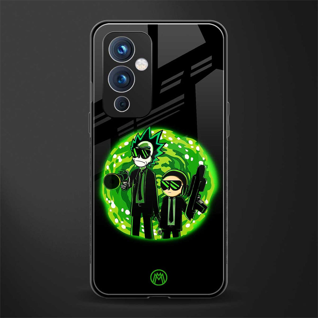 rick and morty schwifty back phone cover | glass case for oneplus 9