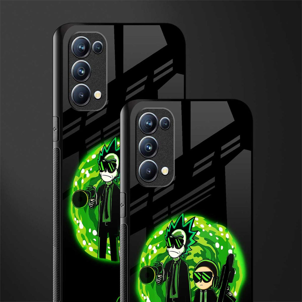 rick and morty schwifty back phone cover | glass case for oppo reno 5