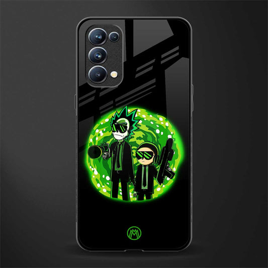 rick and morty schwifty back phone cover | glass case for oppo reno 5