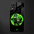 rick and morty schwifty back phone cover | glass case for vivo v21e 4g