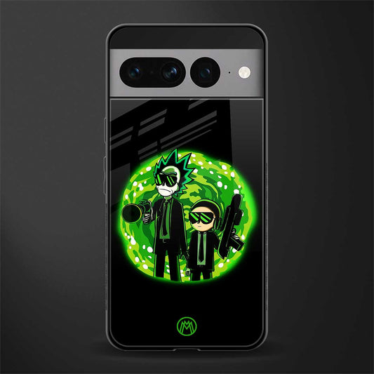 rick and morty schwifty back phone cover | glass case for google pixel 7 pro