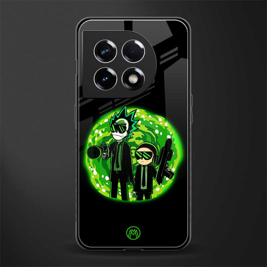 rick and morty schwifty back phone cover | glass case for oneplus 11