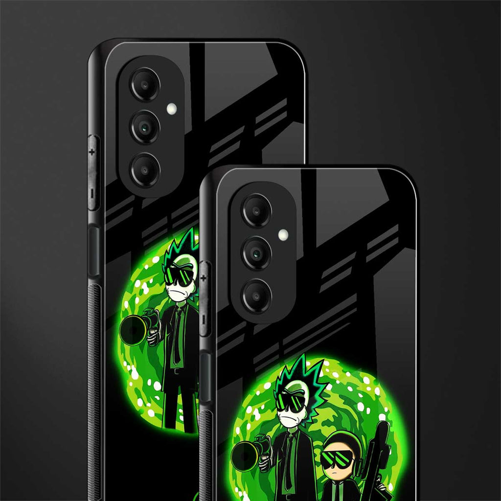 rick and morty schwifty back phone cover | glass case for samsung galaxy a14 5g