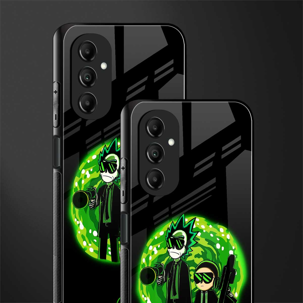 rick and morty schwifty back phone cover | glass case for samsung galaxy a14 5g