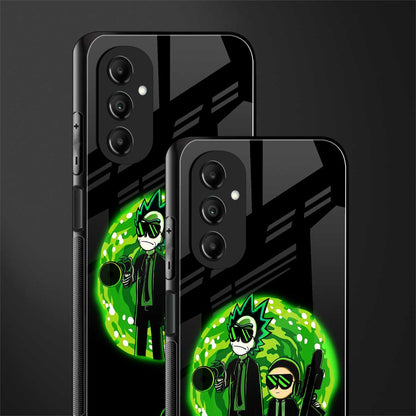 rick and morty schwifty back phone cover | glass case for samsung galaxy a14 5g