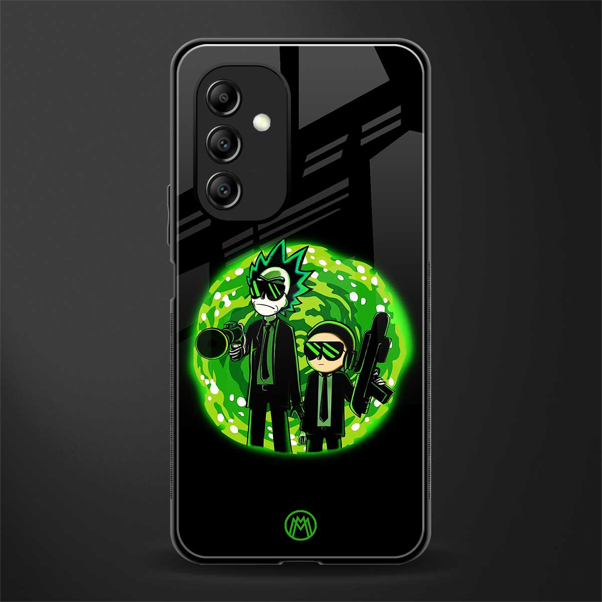 rick and morty schwifty back phone cover | glass case for samsung galaxy a14 5g