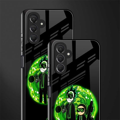 rick and morty schwifty back phone cover | glass case for samsun galaxy a24 4g
