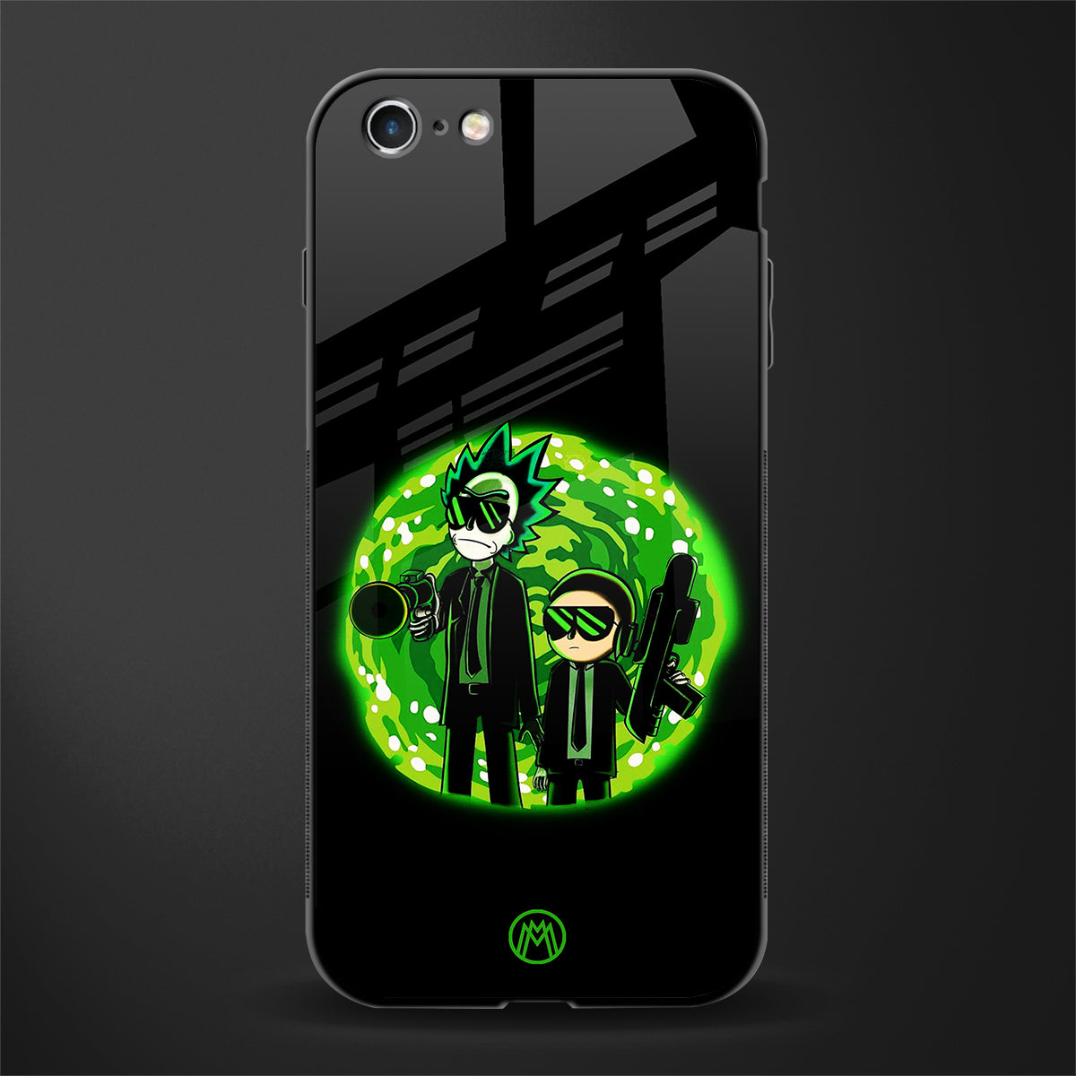 rick and morty schwifty glass case for iphone 6s plus image