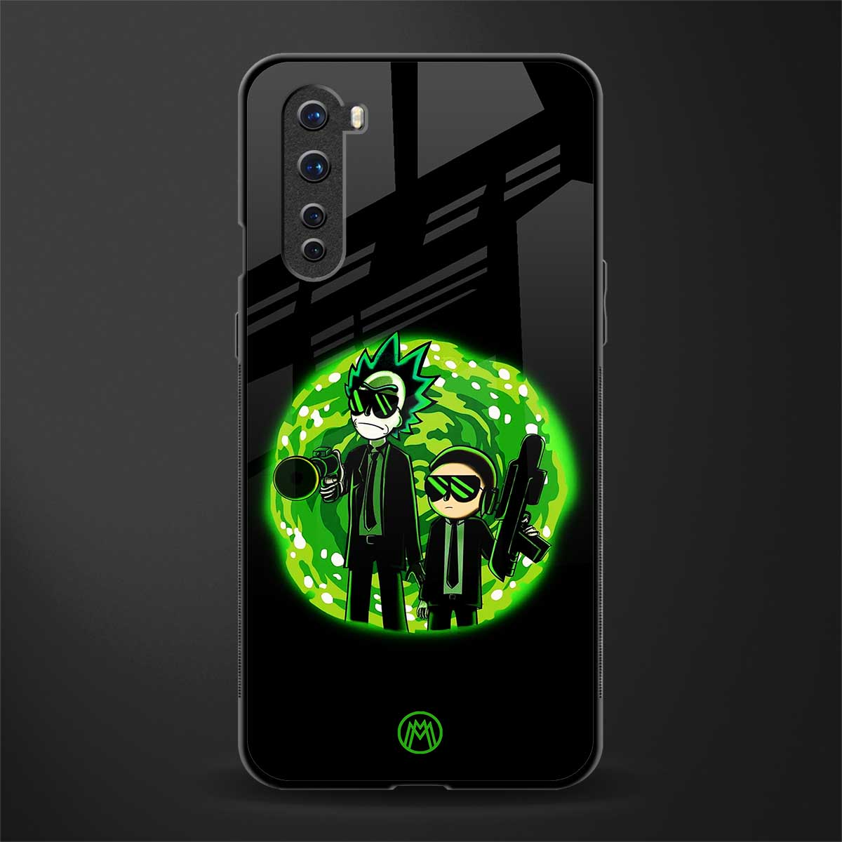 rick and morty schwifty glass case for oneplus nord ac2001 image