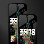 roronoa zoro glass case for oppo a9 image-2