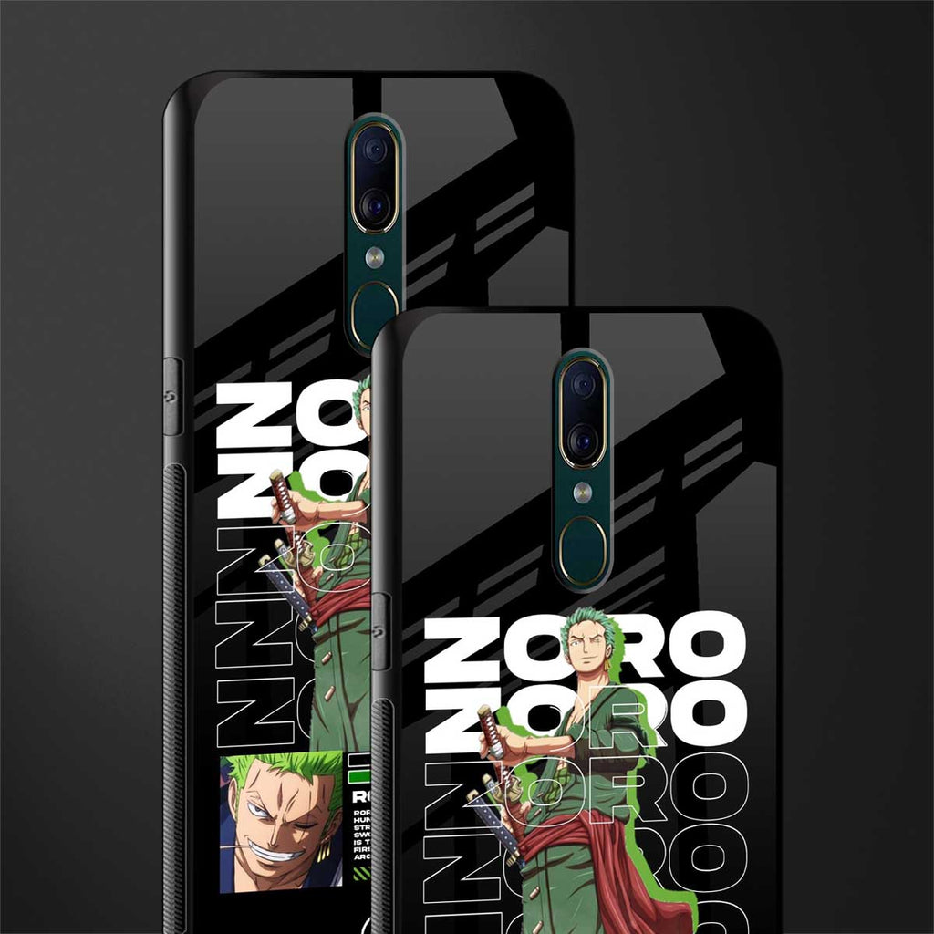 roronoa zoro glass case for oppo f11 image-2