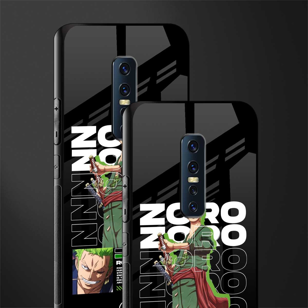 roronoa zoro glass case for vivo v17 pro image-2