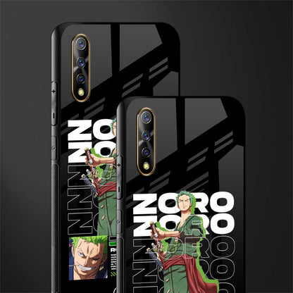 roronoa zoro glass case for vivo z1x image-2