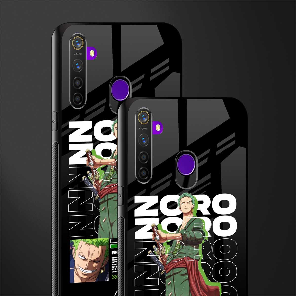 roronoa zoro glass case for realme 5s image-2