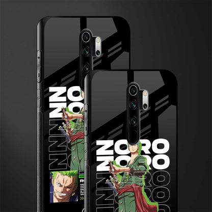 roronoa zoro glass case for redmi note 8 pro image-2