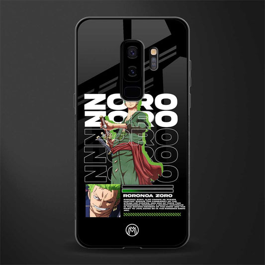 roronoa zoro glass case for samsung galaxy s9 plus image