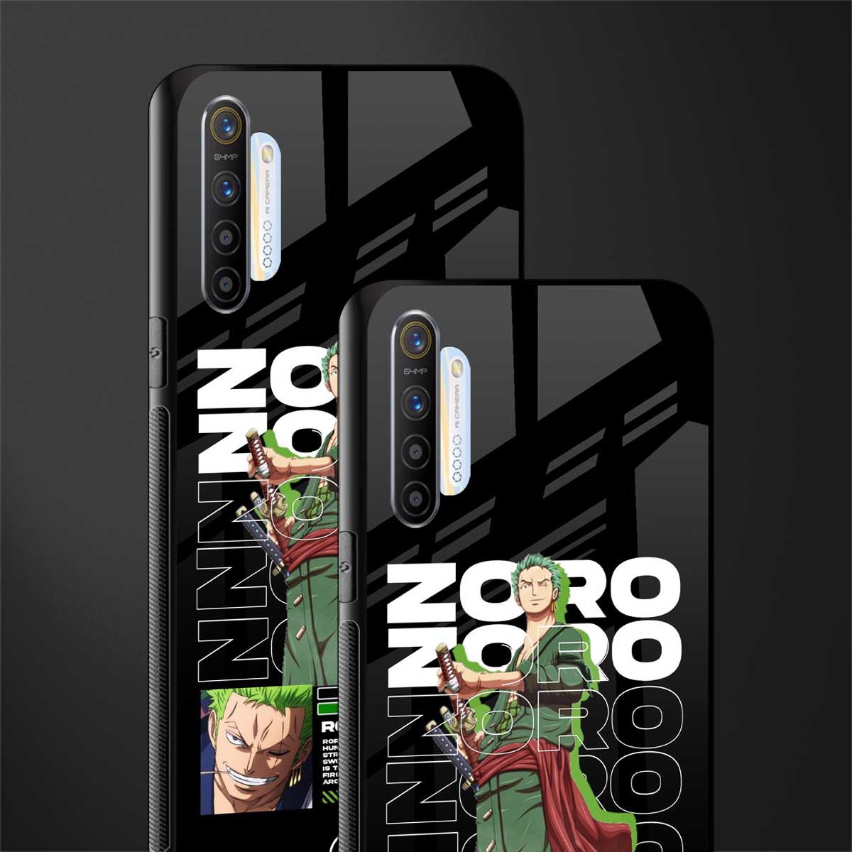 roronoa zoro glass case for realme xt image-2