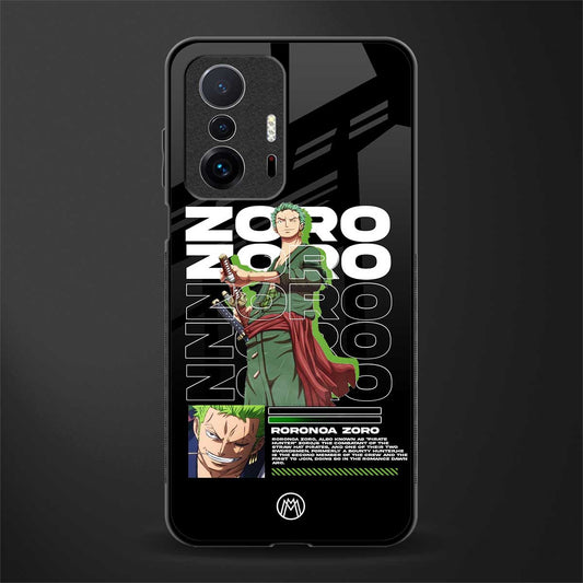 roronoa zoro glass case for mi 11t pro 5g image