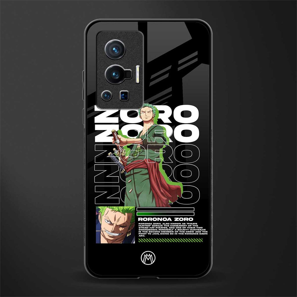 roronoa zoro glass case for vivo x70 pro image