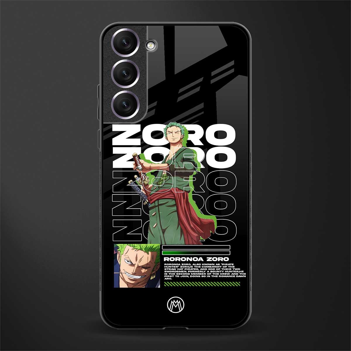 roronoa zoro glass case for samsung galaxy s21 plus image